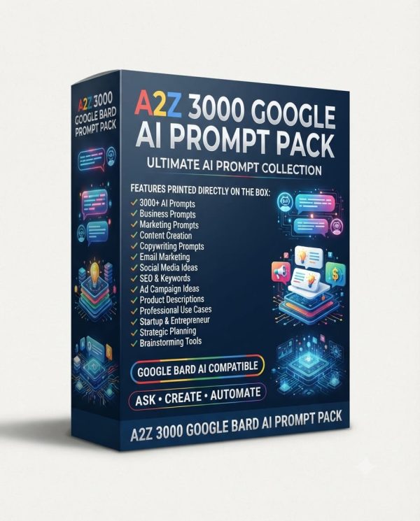 3000 Google Bard Ai Prompts Pack